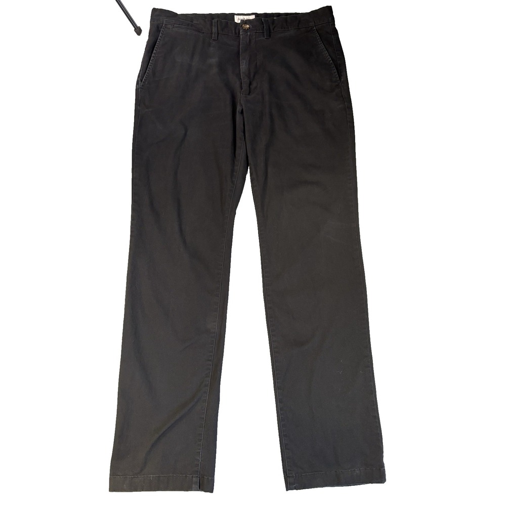 Goodfellow Mens 36x34 Black Hennepin Chino Pants Straight Leg Dark Minimalist